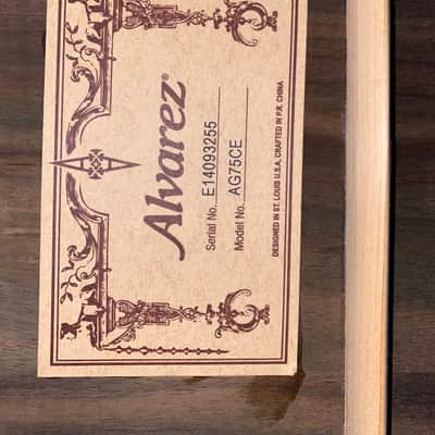 Alvarez AG75CE Artist Series Cutaway Grand Auditorium w/ Electronics Natural image 8