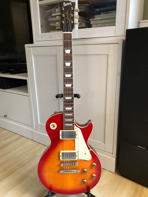 Burny RLG-55 レスポール チェリーサンバースト Burny RLG-55 2001-2010 - Cherry Sunburst | Reverb