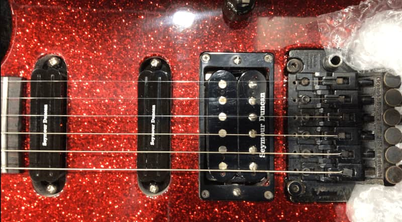 Charvel 375 Deluxe 1989 Red Sparkle w/ HSC MIJ image 1