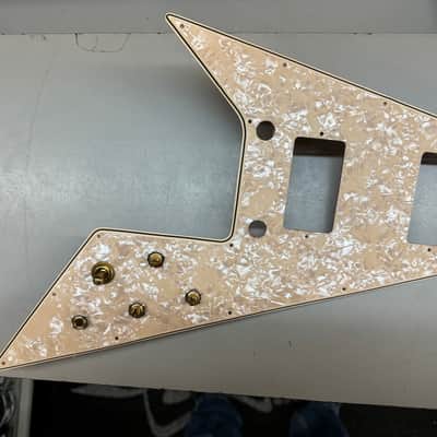 WD Music Flying V Wired Pickguard Pots, Switch & Jack image 1