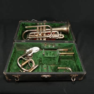 J.W. York & Sons Cornet with Case image 1