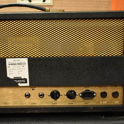 Vintage 1971 Marshall JMP Super Bass Stack Straight Slant Cab w/ Original Covers image 7