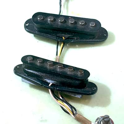 Vintage True Relic Fender Squier Strat Guitar Pickups Set Stratocaster + Wiring image 3
