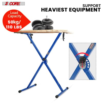 5 Core Keyboard Stand Piano Bench Combo Adjustable Key Board Stands 2" Padded Musician Chair Set image 6