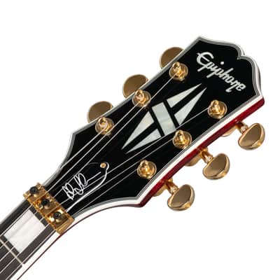 Epiphone Alex Lifeson Les Paul Custom Axcess Quilt - Ruby image 8