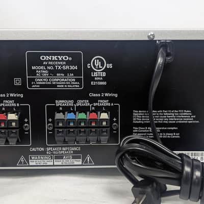 Onkyo TX-SR304 AV Receiver Amplifier Tuner Stereo Dolby Ditigal DTS Surround - Silver Bild 13