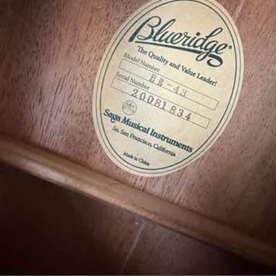 Blueridge BR-43 Contemporary Series Acoustic Guitar image 3