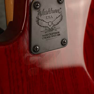 Washburn Bantam XB-900 Bass USA Grover Jackson Pro Model Cherry Ash w Bartolini Pickups & Hard Case image 5