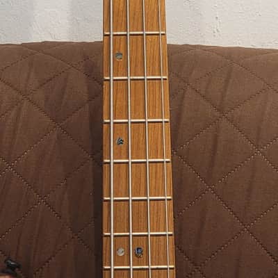 Cort B4ELEMENTOPN Mahogany Body Ash Top 5pcs Walnut & Panga Panga Neck 4-String Electric Bass Guitar image 22