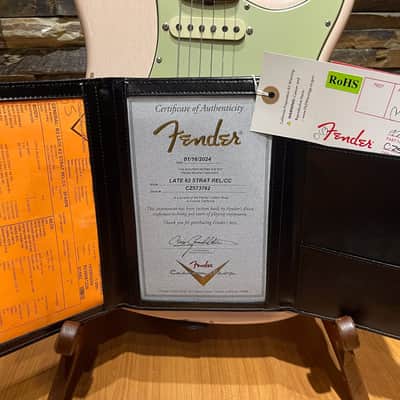 Fender Custom Shop Late '62 Stratocaster Relic/CC - Super Faded Aged Shell Pink image 11
