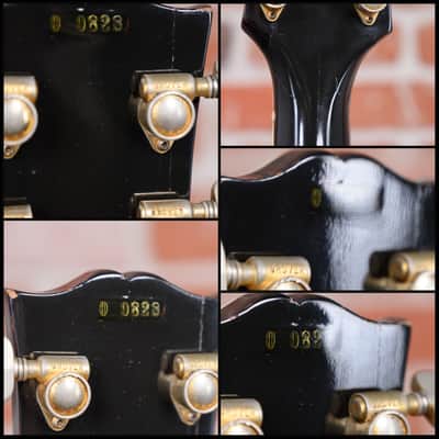 Gibson Les Paul Custom 3-Pickup with Bigsby Ebony 1960 w/Hardshell Case (Refin/Refret/Headstock Repair) image 12