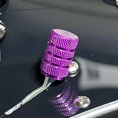 Kinnatone PURPLE KNURLED Aluminum Switch Tip for 3 or 5 way Black image 2