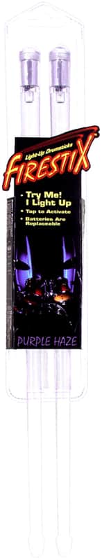 Firestix FX12PL Light-Up Drumsticks - Purple Haze, FX12PR image 1