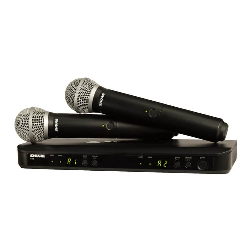Shure BLX288/PG58 Wireless Vocal System with PG58 Handheld Transmitters image 1