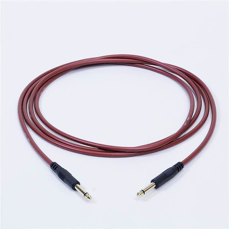 Noah'sark PASSGO RED TS PHONE Cable (1.5m) (Passgo Red) (Line Cable/Guitar Cable/Instrument Cable) (Phone-to-Phone) (6.3 (2-pole) - 6.3 (2-pole), Straight-to-Straight) (Made in Japan) image 1