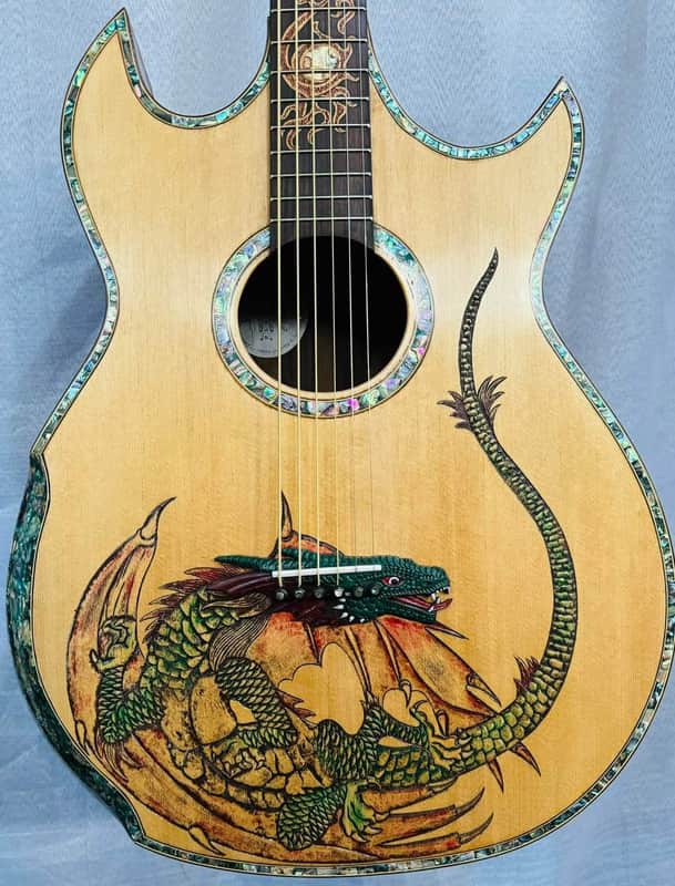 Blueberry Handmade Baritone Acoustic Guitar image 1
