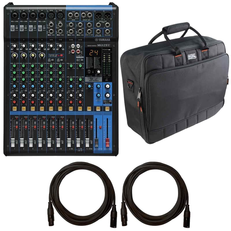 Yamaha MG12XU 12-Channel Analog DJ Mixer Console w Effects USB Phantom Power+Bag image 1