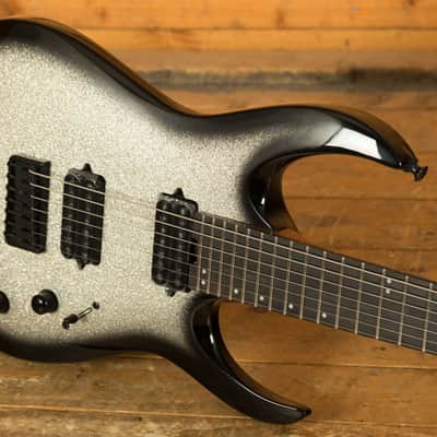 Jackson Pro Plus Misha Mansoor Juggernaut HT7 - Caramelized Maple - Silverburst Sparkle - 7-String image 5
