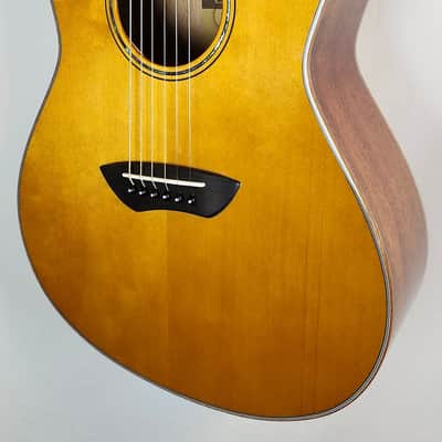 Yamaha CSF3M All-Solid Parlor Guitar, Piezo Pickup, Vintage Natural, W/Bag image 6