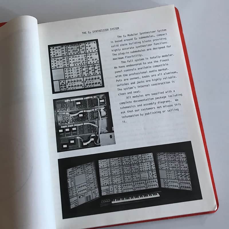E-mu Modular System 1976 (Eµ Systems) Technical & Product Catalog ~ Excellent ~ 114 Pages ~ RARE image 1