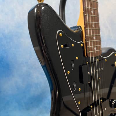 2025 Fender Japan Traditional Collection '60s Jazzmaster – Black Pearl / Gold, Matching Headstock, MIJ image 5