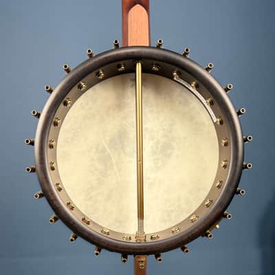Custom Vega Senator 19-Fret Tenor Banjo with Fiberskin head, Vintage Star Hardware and Marbled Fretboard image 5