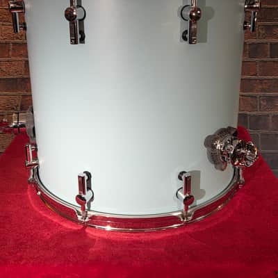 Sonor SQ1 16x15" Birch Floor Tom Cruiser Blue Satin w/ Legs image 7