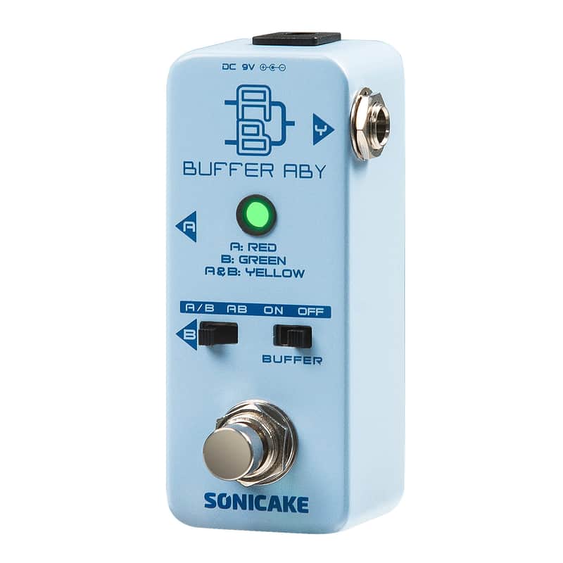 SONICAKE ABY Guitar Pedal, Mini AB Switcher with Buffer Switch, Ab Box Line Selector Guitar Effects Pedal, True Bypass - Buffer ABY(Shipping from US/EU/UK Local Warehouse) image 1