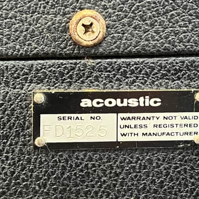 Acoustic Model 450 Solid State Amp and Model 400 Cabinet image 18
