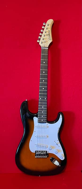 Silvertone electric guitar Sunburst image 1