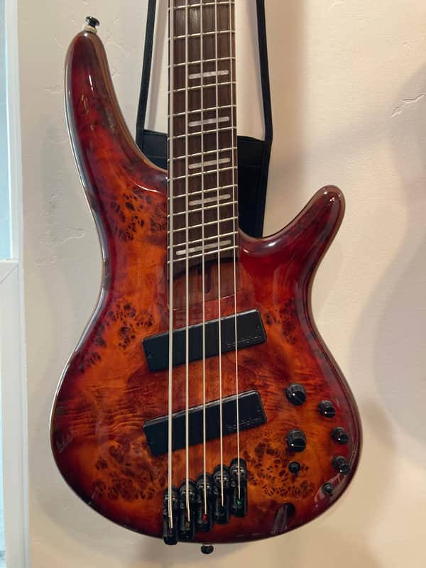 Ibanez SRMS805 Bass Workshop Multi-Scale Soundgear 2018 - Present - 2 Color Sunburst image 1