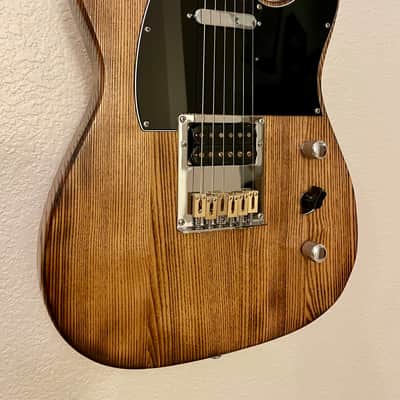 Partscaster Telecaster Roasted Ash Body HS Pickup One Piece Maple Neck 2026 - Roasted Clear image 3