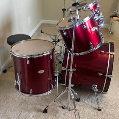 Pearl Forum 5-Piece Drum Set, Wine Res, Hardware Included image 7
