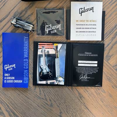 Gibson Memphis ES-335 Dot Graphite Metallic 2019 USA Modified w/ Burstbuckers, Locking Grovers, COA & Case image 7