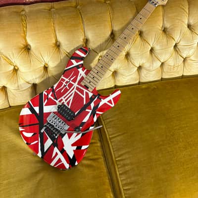 EVH Striped Series w/ Gator case - Red, White and Black image 1