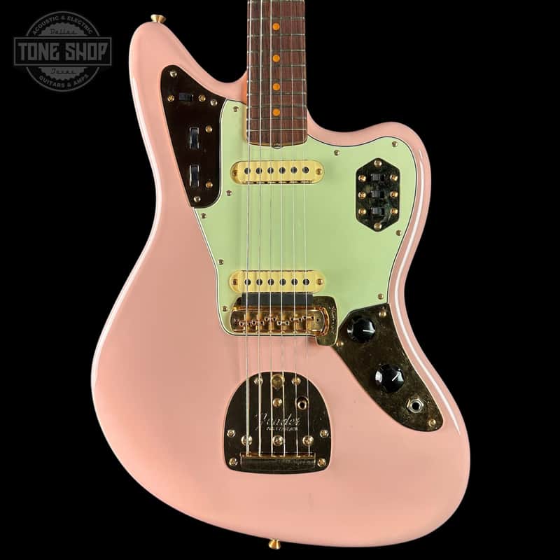 Used 2022 Fender Custom Shop 1964 Jaguar Closet Classic Shell Pink Matching Headstock GH w/Case TSU24160