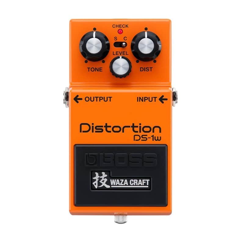 BOSS DS-1W Waza Craft Distortion Guitar Effects Pedal with 2-Stage Gain Circuit, Versatile Tone Knob, and Two Modes (Orange) image 1