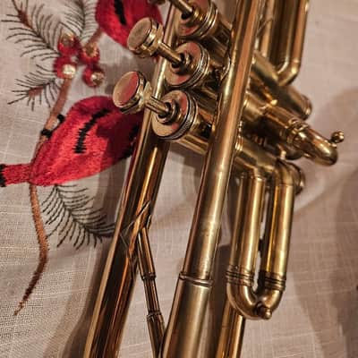Bb trumpet with emblem of British Royal Artillery image 11