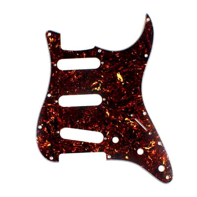 Custom Guitar Pickguard For Strat Standard ,4ply Brown Tortoise