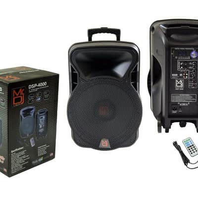 PRO 4000W Bluetooth DSP FM Radio USB Portable PA DJ KARAOKE Speaker image 2