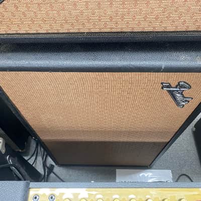Fender Black Panel Bandmaster 40-Watt 2-Channel Guitar Amp Head with 2x12 Cabinet 1966-67 image 6
