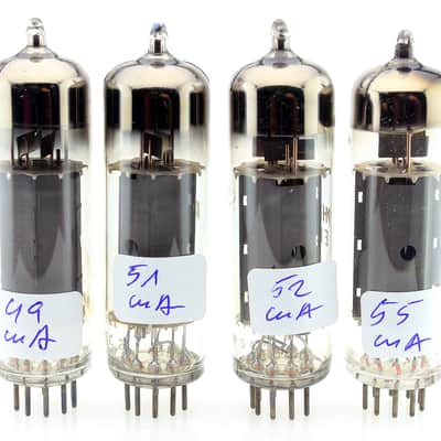 MATCHED QUAD VINTAGE MULLARD U.K. EL84 6BQ5 NOS VACUUM TUBES VALVES image 3