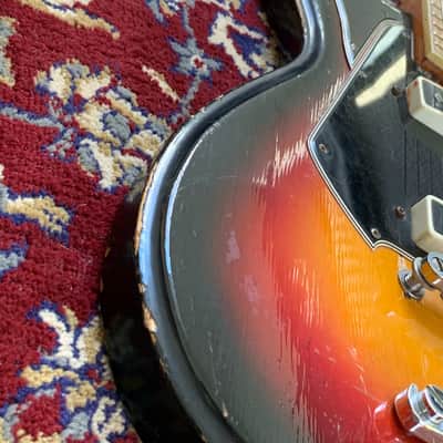 Teisco Mosrite/ Univox/Burns 1960's Made in Japan 1960s Sunburst image 10