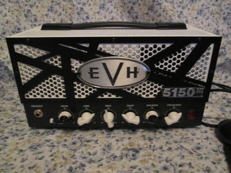 EVH 5150III LBXII 15-wattTubeHead white/black stripes mint condition w/gig bag image 1