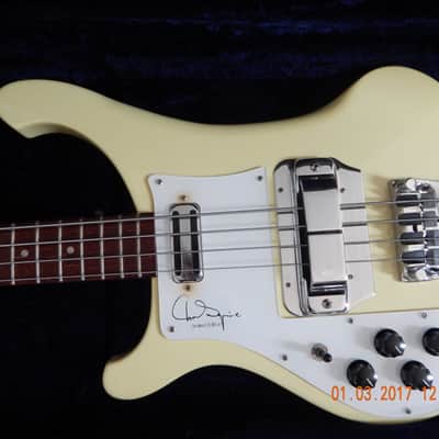 Rickenbacker 4001 cs [ chris squire limited edition] left hand 1996 cream yellow image 7