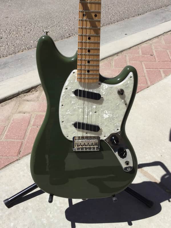 Fender Mustang Olive Green | Reverb