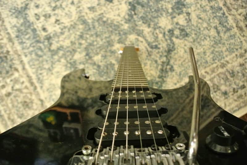 Mid-90s Black Yamaha RGX 421D FR Tremolo Super Strat HSH