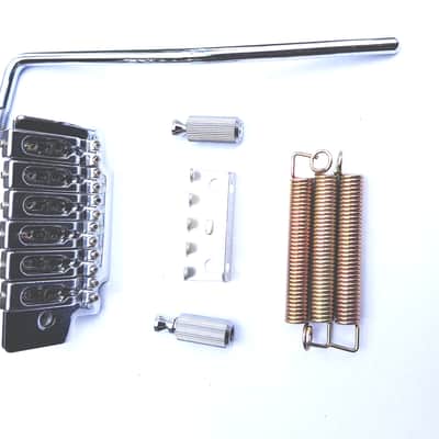 Wilkinson style  bridge, 2 point pivot, knife edge, tremolo system with lock down, spring-less, sadd image 2