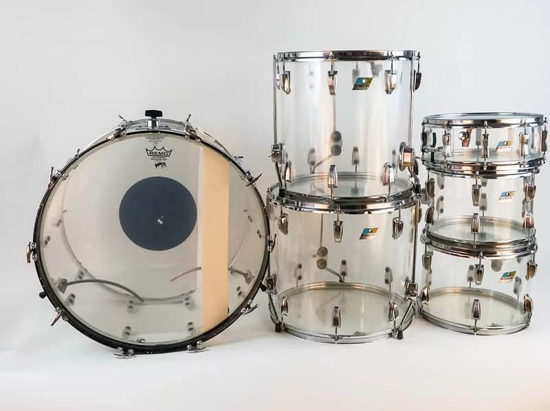 1970s Ludwig Vistalite Pro Beat Drum Set with Single-Color Finish image 1