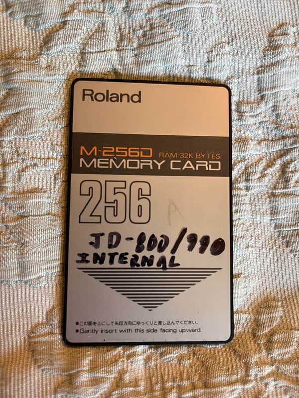 Roland M-2560 Memory Card 256  (RAM 32K Bytes) image 1